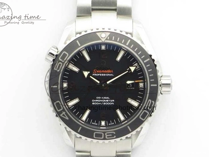 0710 Breathable Planet Ocean Pro Ceramic Bezel 45mm OMF 1:1 Best Edition On SS Bracelet A8500 (Black Balance Wheel) 8140